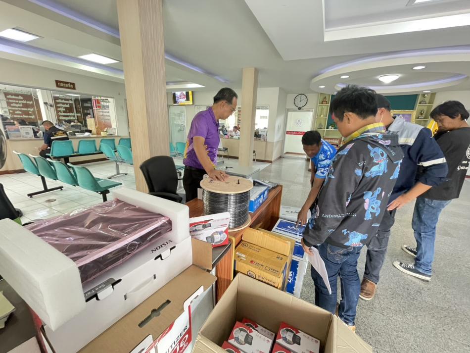 ตรวจพัสดุครุภัณฑ์กล้องวงจรปิด เพื่อติดตั้งบริเวณตลาดสด