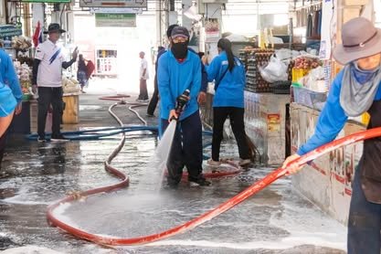 ทำความสะอาดตลาดสดเทศบาลฯ 19/06/69