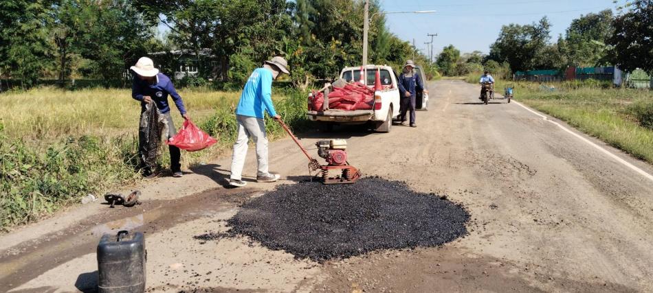 ซ่อมแซมถนน ในเขตเทศบาลประจำเดือน พฤศจิกายน 2568