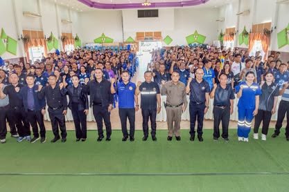 ร่วมพิธีเปิดโครงการคนประโคนชัยขับขี่ปลอดภัย ใส่ใจวินัยจราจร