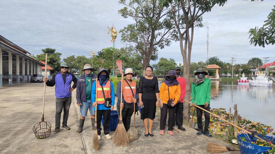 เร่งทำความสะอาด "หนองระแซซัน" หลังเสร็จประเพณีลอยกระทง